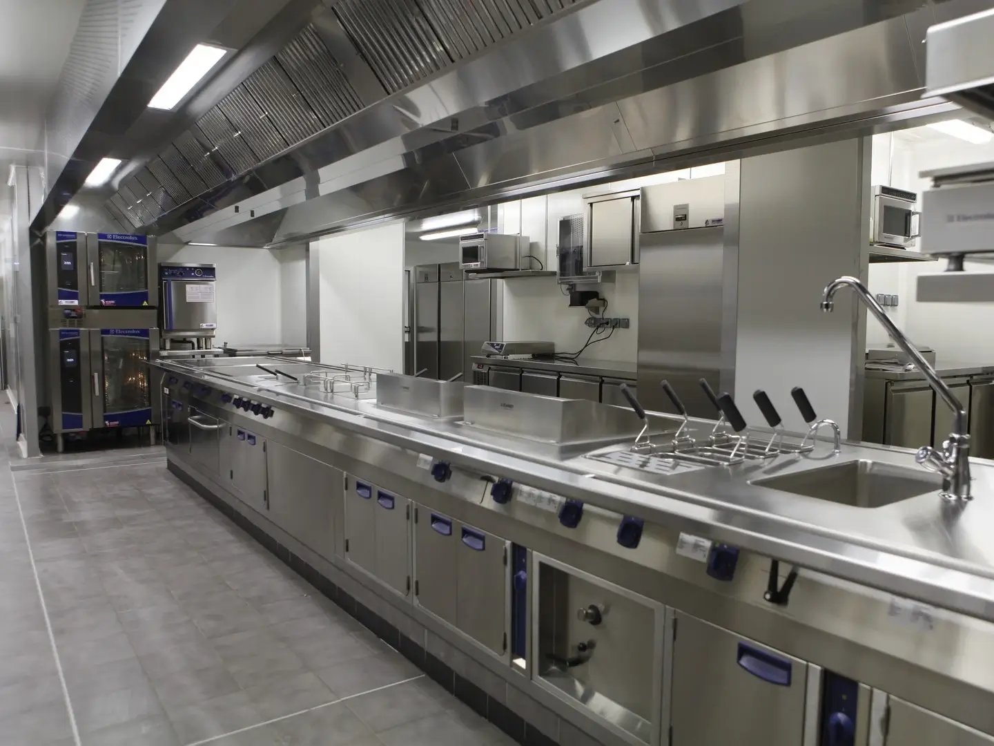 Ligne de cuisson professionnelle en inox